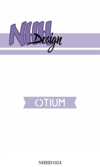 Billede: skæreskabelon lille tag med OTIUM, NHH Design Dies, NHHD1024, 4,8x1cm