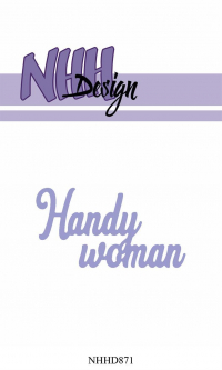 Billede: skæreskabelon Handy woman, NHH Design Dies 