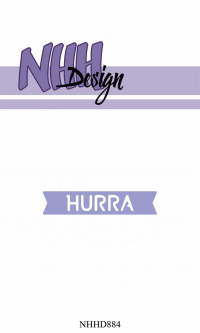 Billede: skæreskabelon HURRA, NHH Design Dies, Hurra, NHHD884, 5,4x1,3cm