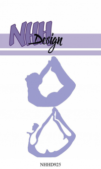Billede: skæreskabelon yoga kvinde, NHH Design Layered Dies 