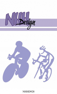 Billede: skæreskabelon cykelrytter, NHH Design Layered Dies 