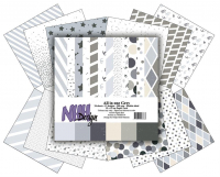 Billede: NHH Paperpad 15x15 cm All in one - Grey, NHHP314, 24 ark dobbeltsidet, førpris kr. 40,- nupris