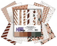 Billede: NHH Paperpad 15x15 cm All in one - Brown, NHHP316, 24 ark dobbeltsidet, førpris kr. 40,- nupris