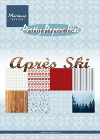 Billede: MARIANNE DESIGN PAPIRBLOK PK9142 Aprés Ski, A5, førpris kr. 35,- nupris