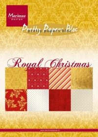 Billede: MARIANNE DESIGN PAPIRBLOK PK9151 Royal Christmas, A5, førpris kr. 35,- nupris