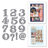 Billede: spellbinders Simply Said Victorian Numbers Etched Dies, Approximate Size:Height: 1