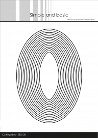 Billede: skæreskabelon ovale rammer med dots, Simple and Basic die 