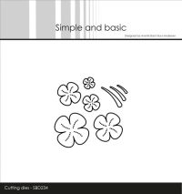 Billede: skæreskabelon firkløvere i forskellige størrelser, Simple and Basic die 