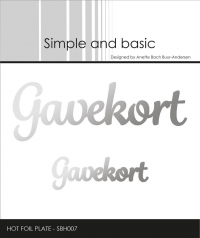 Billede: Simple and Basic Hot Foil Plate “Gavekort