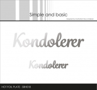 Billede: Simple and Basic Hot Foil Plate “Kondolerer