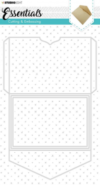 Billede: skæreskabelon kuvert/kort Studio Light Dies STENCILSL257, førpris kr. 98,- nupris