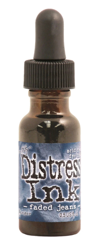 Billede: Distress Ink - reinker - faded jeans