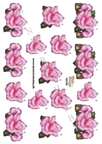 Billede: rosa blomst, dan-design, førpris kr. 6,- nupris