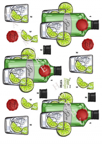 Billede: gin og lime, dan-design