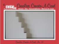 Billede: skære/prægeskabelon  Crealies CCAC10 create a card, førpris kr. 102,- nupris