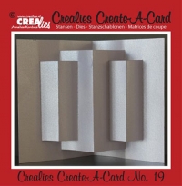 Billede: skære/prægeskabelon Crealies CCAC19 create a card, førpris kr. 100,- nupris