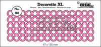 Billede: skæreskabelon Dies Crealies Decorette XL 10 CLDRXL04, 47 x 130 mm, førpris kr. 90,- nupris 