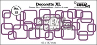 Billede: skæreskabelon Dies Crealies Decorette XL 12 CLDRXL12, 49 x 147 mm, førpris kr. 90,- nupris 