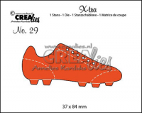 Billede: skæreskabelon fodboldstøvle, Dies Crealies X-tra 29 CLXtra29, fodboldstøvle - 37 x 84 mm, førpris kr. 60,- nupris