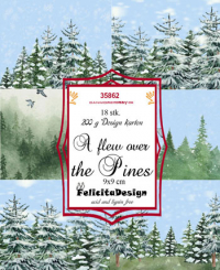 Billede: Toppers 9x9cm 18stk 200g A flew over the pines, FelicitaDesign