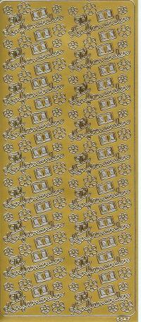 Billede: til konfirmanden, guld stickers