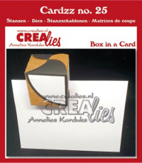 Billede: skæreskabelon lille æske til hul i kort, Dies Crealies Cardzz 25 CLCZ25, førpris kr. 82,- nupris