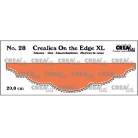 Billede: skæreskabelon kantafskærer med stitch, Dies Crealies CLOTEXL28 db stitch, 20,8cm On the Edge XL 28 