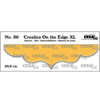Billede: skæreskabelon kantafskærer med stitch, Dies Crealies CLOTEXL30 db stitch,  20,8cm On the Edge XL 30 
