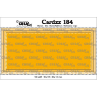 Billede: skæreskabelon slimcard, M65, Dies Crealies Cardzz 184, 10cmx20,5cm