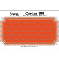 Billede: skæreskabelon til slimcard M65, Dies Crealies Cardzz stansen 188, CLCZ188 10,0 x 20,5 cm færdig 