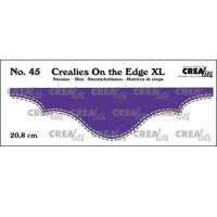 Billede: skæreskabelon kant med stitch, Dies Crealies On the Edge XL 45, 
CLOTEXL45 20,8cm