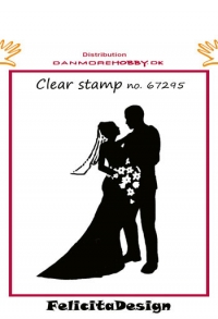 Billede: Clear stamp brudepar, FelicitaDesign