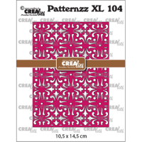 Billede: skæreskabelon baggrundsdie, Dies Crealies CLPATXL104 Patternzz XL 104, Amber 10,5 x 14,5 cm 