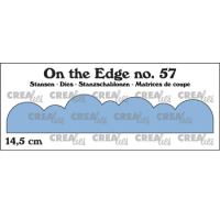 Billede: skæreskabelon sky-linje der kun skære fra foroven, On the Edge dies no. 58, Clouds curved 14,5 cm, CreaLies