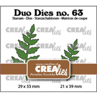 Billede: skæreskabelon blade, Dies Crealies CLDD63 Leaves 15, Duo Dies no. 63