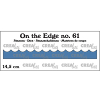 Billede: skæreskabelon bølger, Dies Crealies CLOTE61 On the Edge 61, Curved waves, 14,5cm