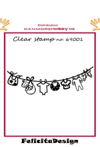 Billede: clear stamp drengetøj på tørresnor, FelicitaDesign
