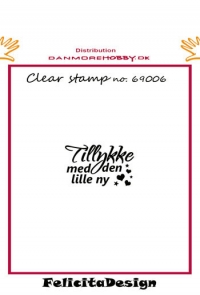 Billede: clear stamp Tillykke med den lille ny, FelicitaDesign