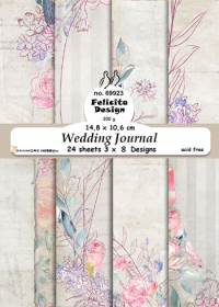 Billede: Card A6 14,8x10,6cm 200g 24stk 3x8design, Wedding Journal, FelicitaDesign, førpris kr. 24,- nupris