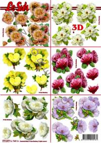 Billede: 6 små blomstermotiver, le suh