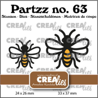 Billede: skæreskabelon 2 bier, Dies Crealies Partzz stansen 63