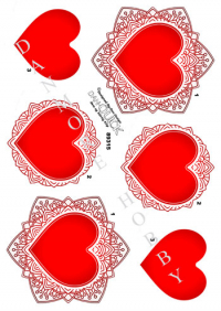 Billede: rødt hjerte med baggrund, dan-quick