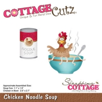 Billede: skæreskabelon Dies CottageCutz CC-388 høne i suppe, førpris kr. 153,- nupris