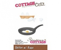 Billede: skæreskabelon æg, pande og spejlæg, cc-434, CottageCutz, førpris kr. 75,- nupris
