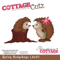 Billede: skæreskabelon Spring Hedgehogs, 2,2