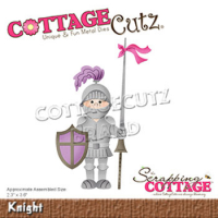 Billede: skæreskabelon Dies CottageCutz CC-604 ridder i rustning, Knight