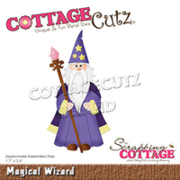 Billede: skæreskabelon Dies CottageCutz CC-607 den store troldmand, Magical Wizard