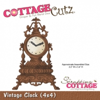 Billede: skæreskabelon Vintage Clock, 2,2, førpris kr. 115,00, nupris