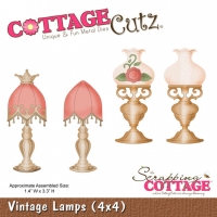 Billede: skæreskabelon Vintage Lamps, 1,4, førpris kr. 115,00, nupris