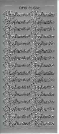 Billede: konfirmation, sølv stickers